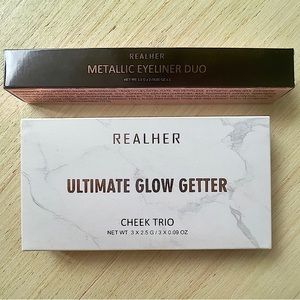 RealHer Cheek Palette + Eyeliner Bundle